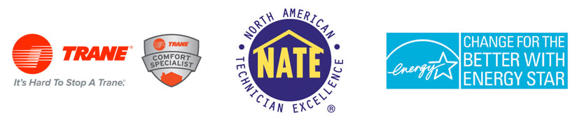 logos for Trane NATE and EnergyStar