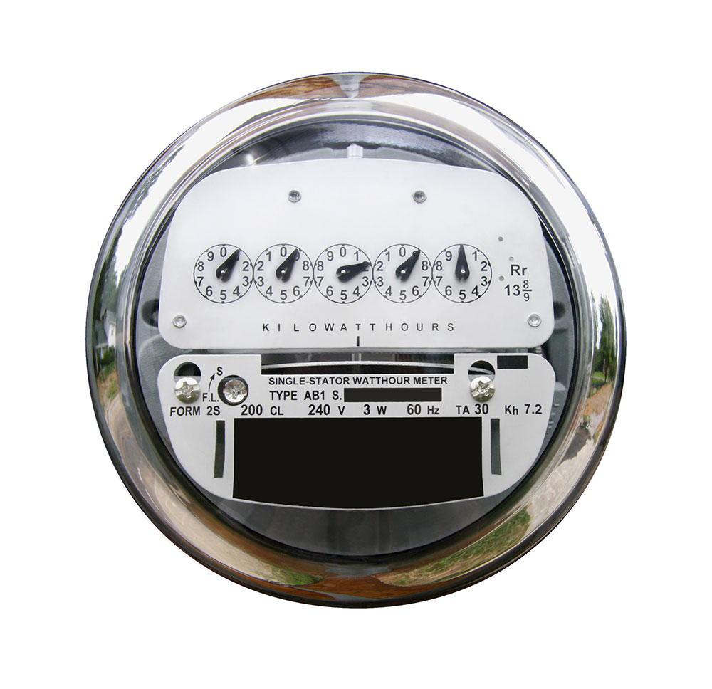 electric meter image about saving money on your electric bil