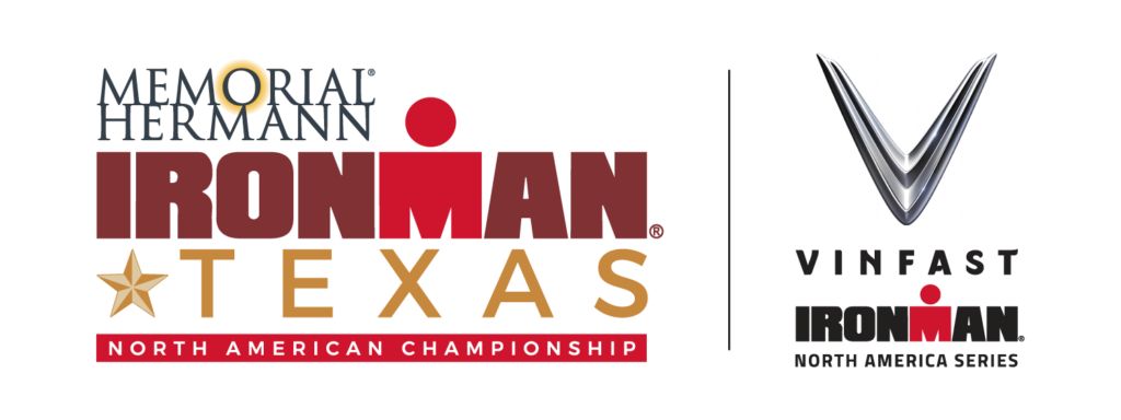 Logo for the Ironman marathon in The Woodlands, TX