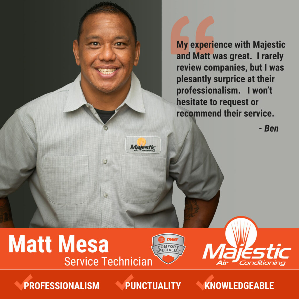 Testimonial for Matt Mesa - HVAC Technician