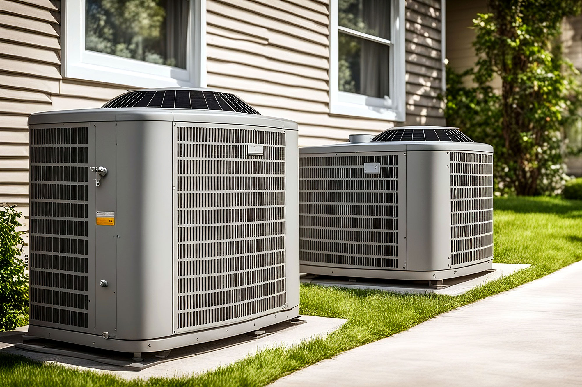 residential air conditioning systems - outside condensers