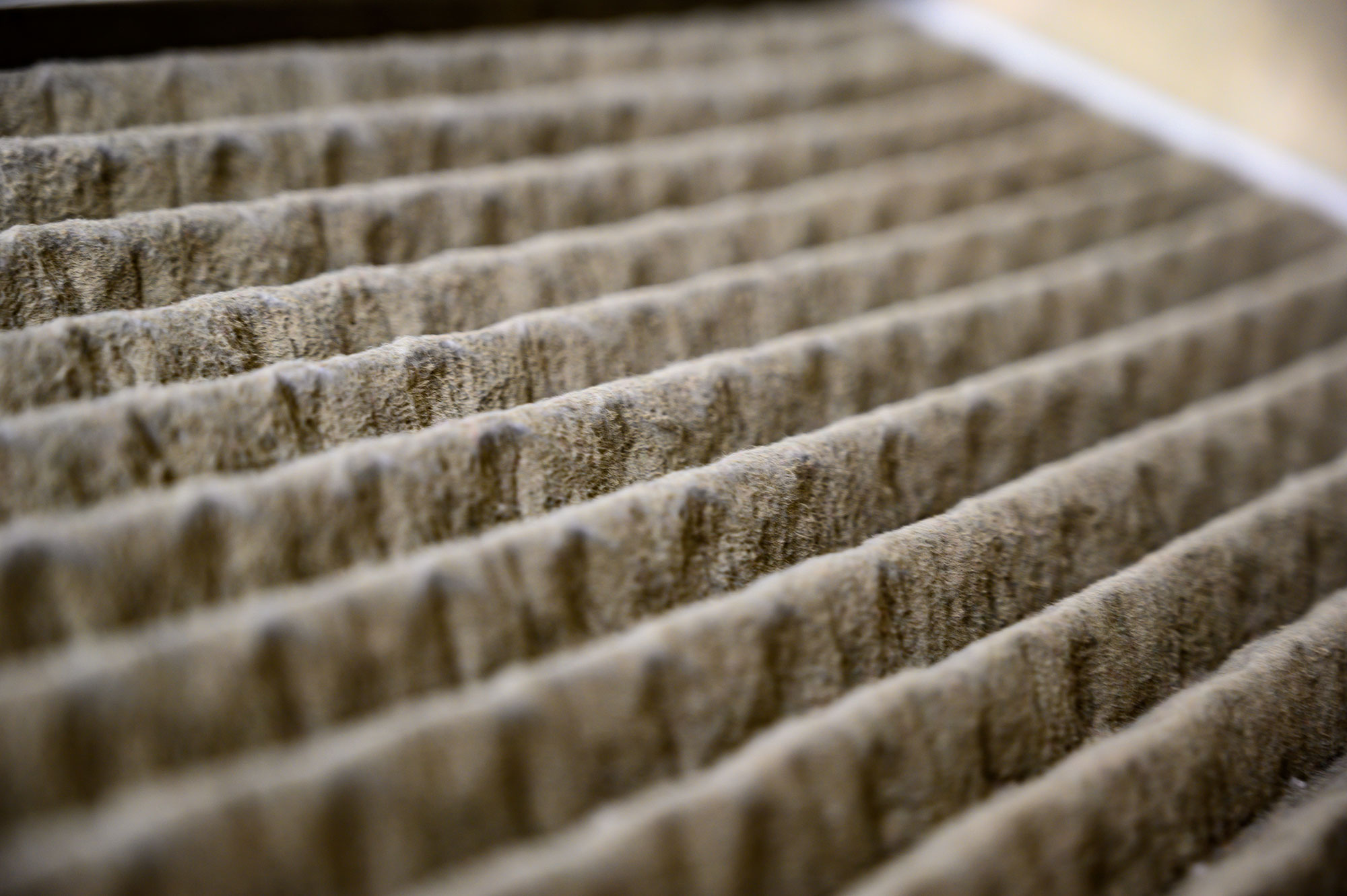 Dirty home air filter